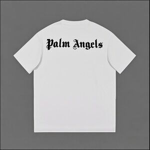 NWT Palm Angels Grey Round Neck Short Sleeves